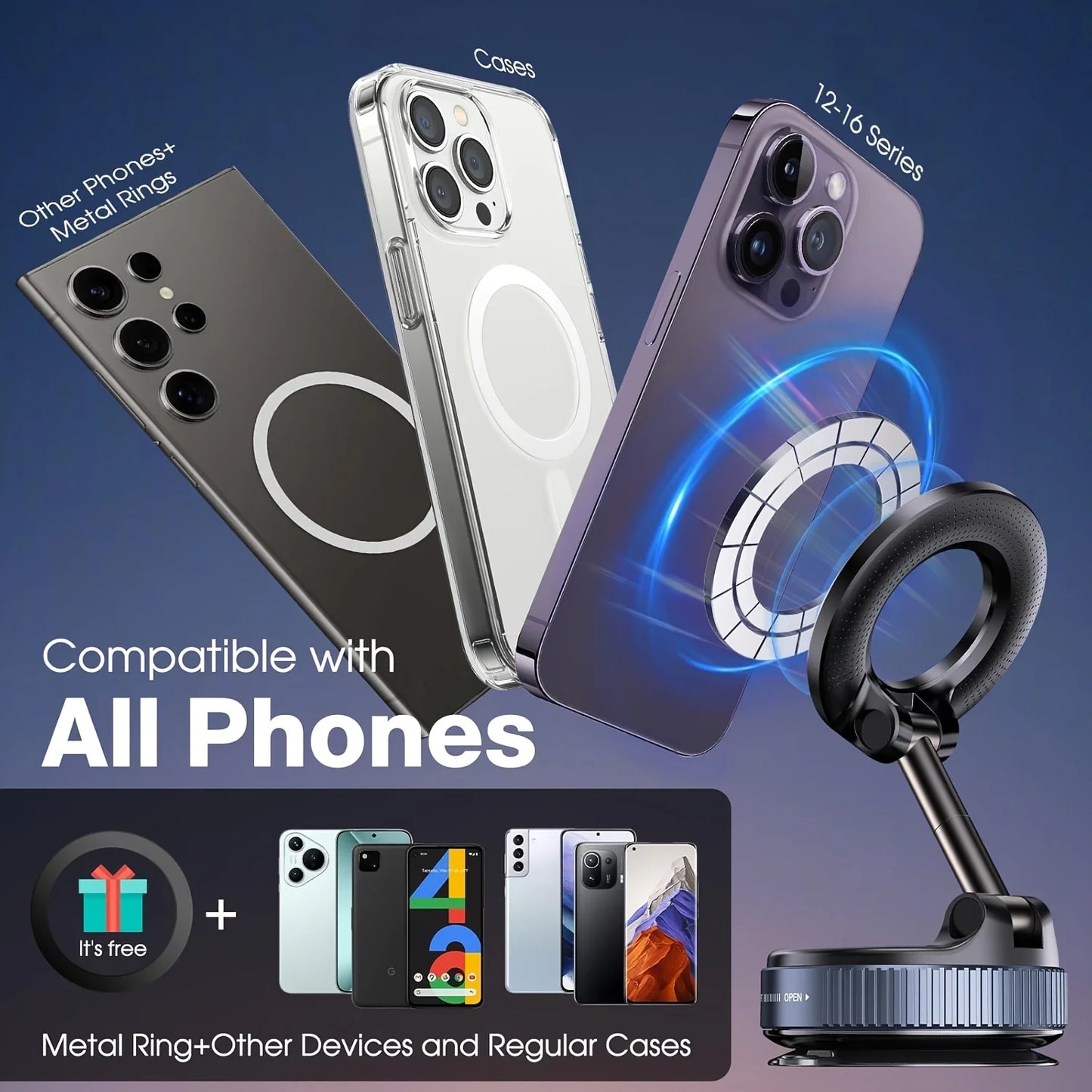 MagSafe Suction Mount Phone Holder
